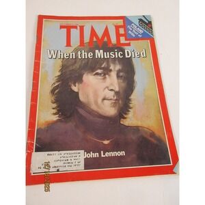 Time Magazine December 22 1980 John Lennon When the Music Died Cover